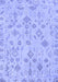 Machine Washable Oriental Blue Traditional Rug, wshabs1653blu