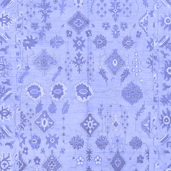 Machine Washable Oriental Blue Traditional Rug, wshabs1653blu