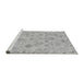 Sideview of Machine Washable Oriental Gray Traditional Rug, wshabs1653gry