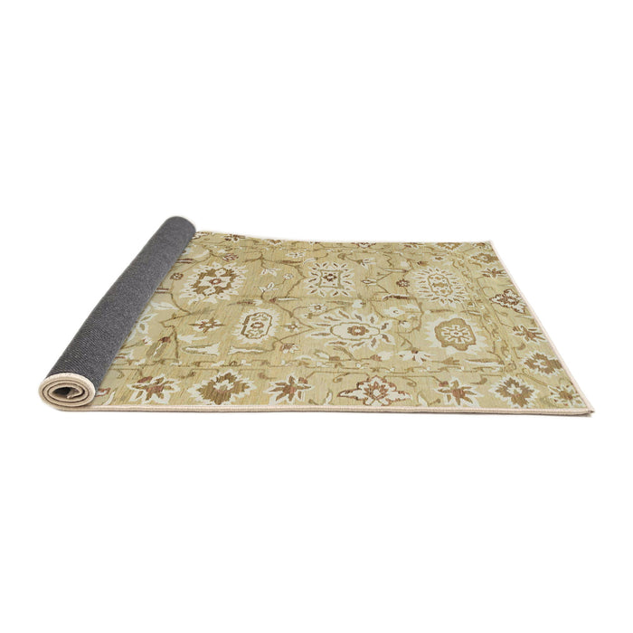 Sideview of Abstract Brown Gold Modern Rug, abs1654