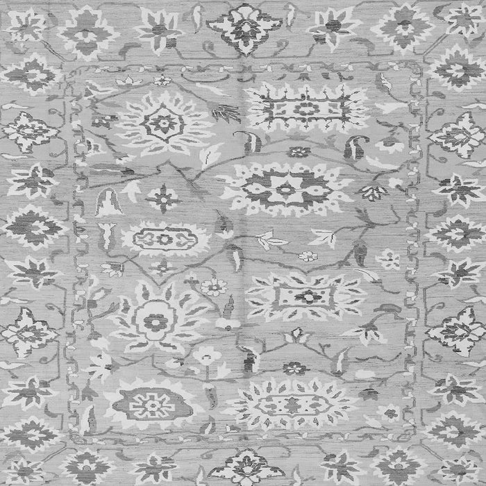 Square Machine Washable Abstract Gray Modern Rug, wshabs1654gry