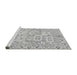 Sideview of Machine Washable Abstract Gray Modern Rug, wshabs1654gry