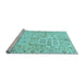 Sideview of Machine Washable Abstract Light Blue Modern Rug, wshabs1654lblu