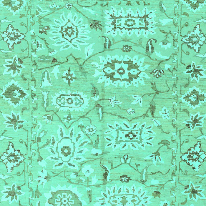 Abstract Turquoise Modern Rug, abs1654turq