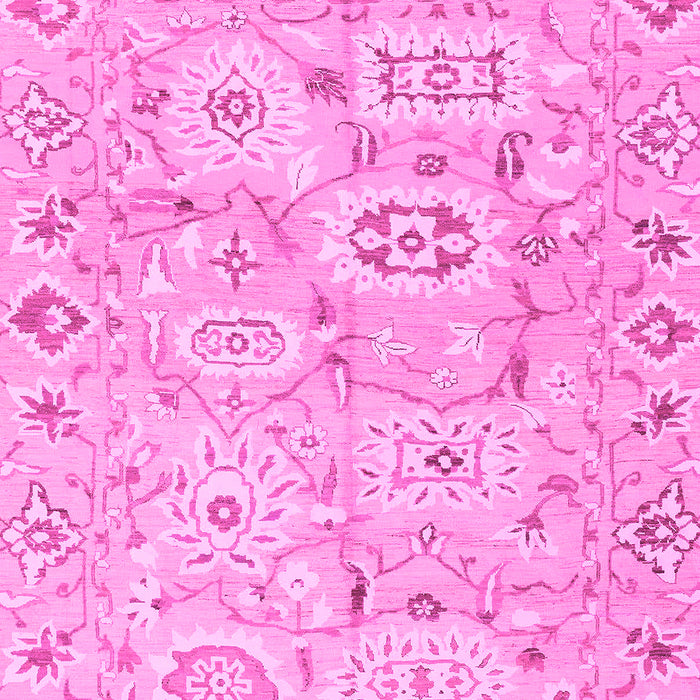 Machine Washable Abstract Pink Modern Rug, wshabs1654pnk