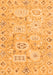 Machine Washable Abstract Orange Modern Area Rugs, wshabs1654org