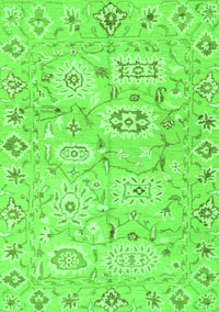 Abstract Green Modern Rug, abs1654grn