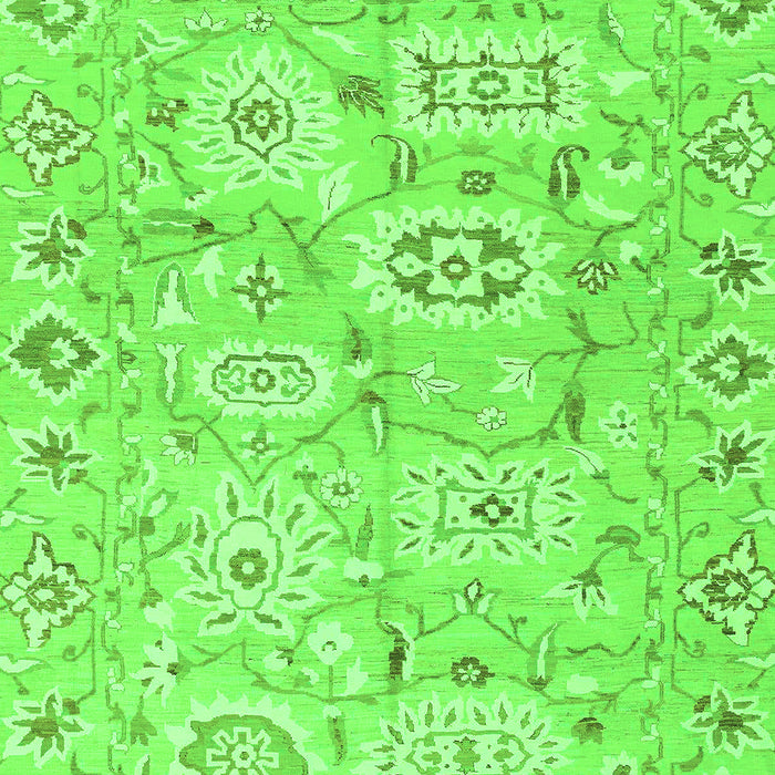 Machine Washable Abstract Green Modern Area Rugs, wshabs1654grn