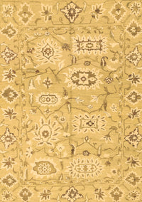 Abstract Brown Modern Rug, abs1654brn