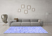 Machine Washable Abstract Blue Modern Rug in a Living Room, wshabs1654blu