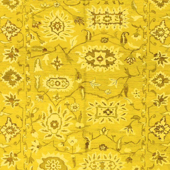 Abstract Yellow Modern Rug, abs1654yw