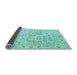 Sideview of Abstract Light Blue Modern Rug, abs1654lblu