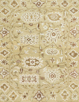 Abstract Brown Gold Modern Rug, abs1654