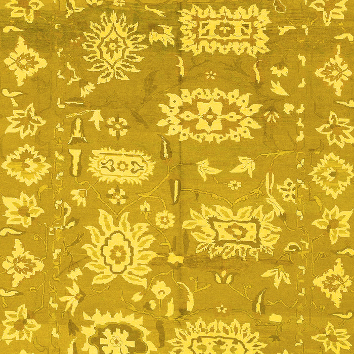 Machine Washable Abstract Yellow Modern Rug, wshabs1655yw