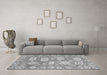 Machine Washable Abstract Gray Modern Rug in a Living Room,, wshabs1655gry