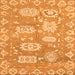 Square Machine Washable Abstract Orange Modern Area Rugs, wshabs1655org