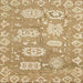 Square Machine Washable Abstract Cinnamon Brown Rug, wshabs1655