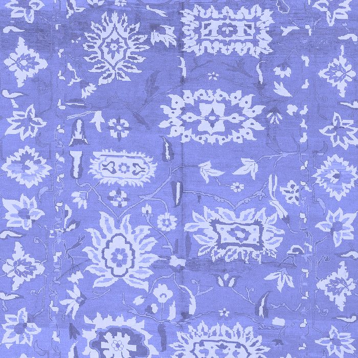 Abstract Blue Modern Rug, abs1655blu