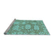 Sideview of Machine Washable Abstract Light Blue Modern Rug, wshabs1655lblu