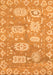 Machine Washable Abstract Orange Modern Area Rugs, wshabs1655org