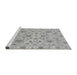 Sideview of Machine Washable Oriental Gray Traditional Rug, wshabs1656gry