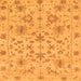 Square Machine Washable Oriental Orange Traditional Area Rugs, wshabs1656org