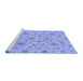 Sideview of Machine Washable Oriental Blue Traditional Rug, wshabs1656blu