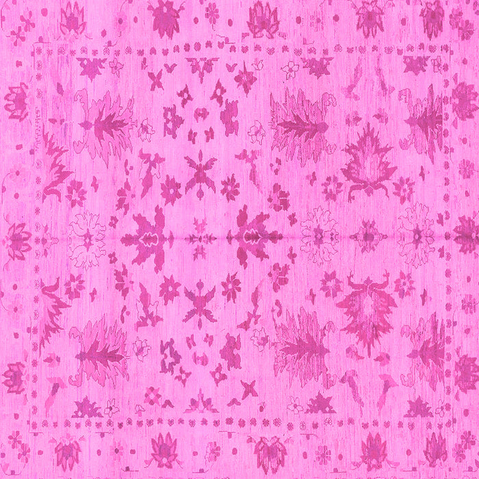 Square Oriental Pink Traditional Rug, abs1656pnk