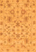 Machine Washable Oriental Orange Traditional Area Rugs, wshabs1656org