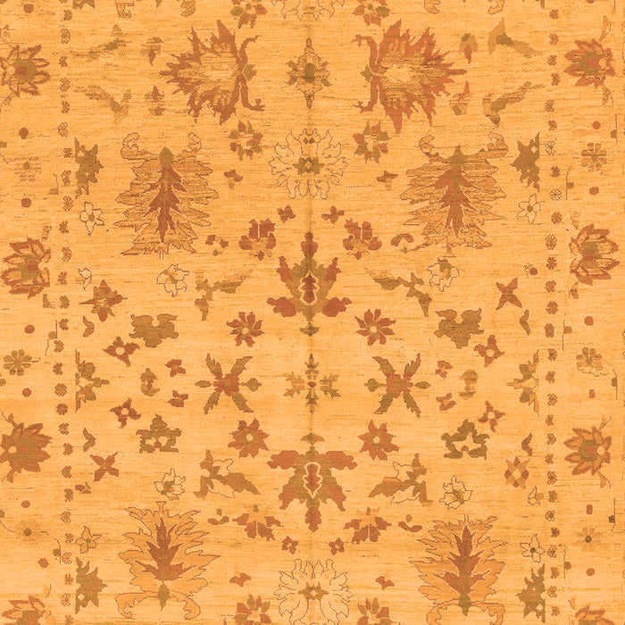 Machine Washable Oriental Orange Traditional Area Rugs, wshabs1656org