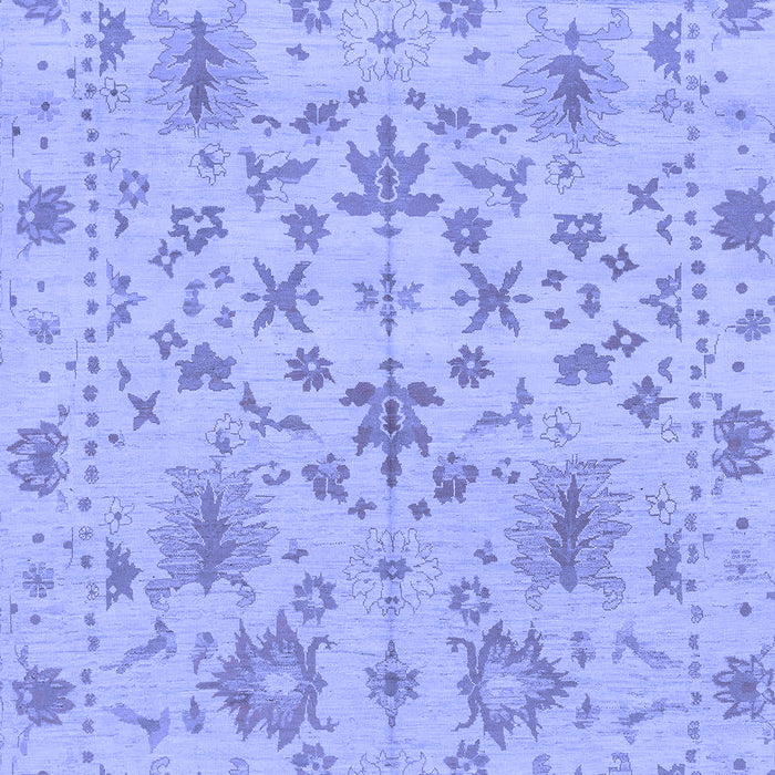 Machine Washable Oriental Blue Traditional Rug, wshabs1656blu