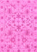 Machine Washable Oriental Pink Traditional Rug, wshabs1656pnk
