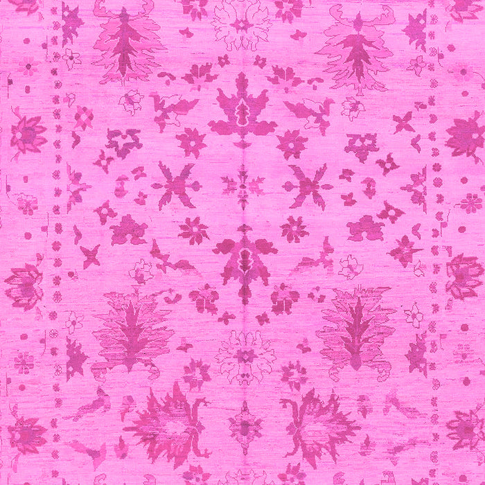 Machine Washable Oriental Pink Traditional Rug, wshabs1656pnk