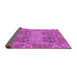 Sideview of Abstract Purple Modern Rug, abs1657pur