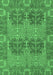 Machine Washable Abstract Emerald Green Modern Area Rugs, wshabs1657emgrn