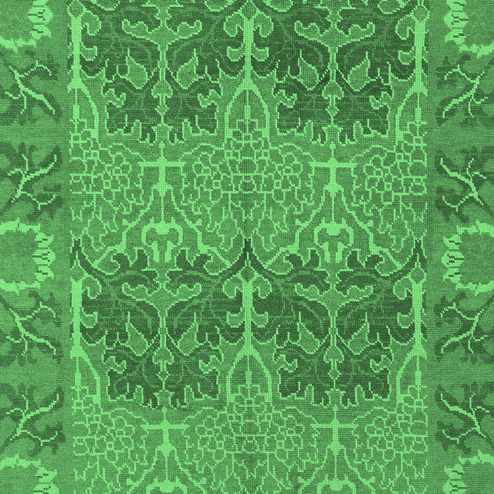 Machine Washable Abstract Emerald Green Modern Area Rugs, wshabs1657emgrn