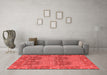 Modern Red Washable Rugs