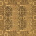 Square Machine Washable Abstract Brown Modern Rug, wshabs1657brn