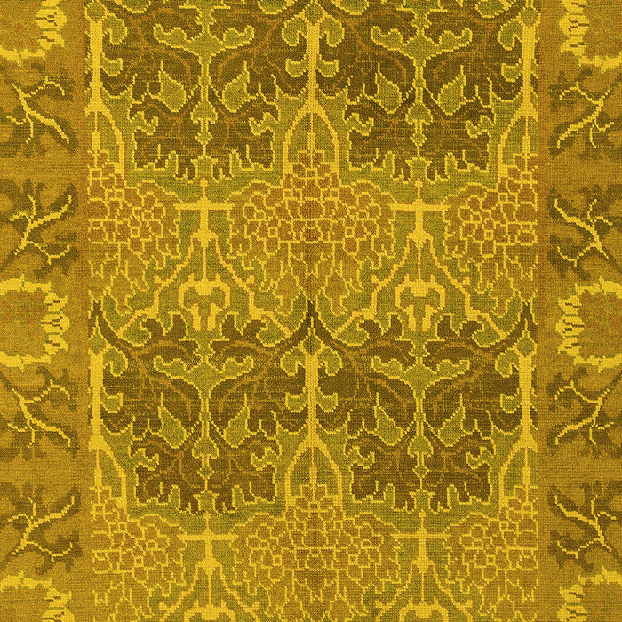 Machine Washable Abstract Yellow Modern Rug, wshabs1657yw