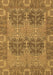 Machine Washable Abstract Brown Modern Rug, wshabs1657brn