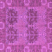 Square Machine Washable Abstract Purple Modern Area Rugs, wshabs1657pur