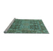 Sideview of Machine Washable Abstract Light Blue Modern Rug, wshabs1657lblu