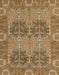 Abstract Dark Bisque Brown Modern Rug, abs1657