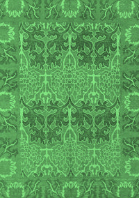 Abstract Emerald Green Modern Rug, abs1657emgrn