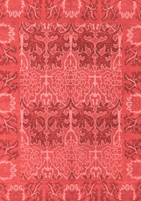 Abstract Red Modern Rug, abs1657red