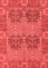 Abstract Red Modern Area Rugs