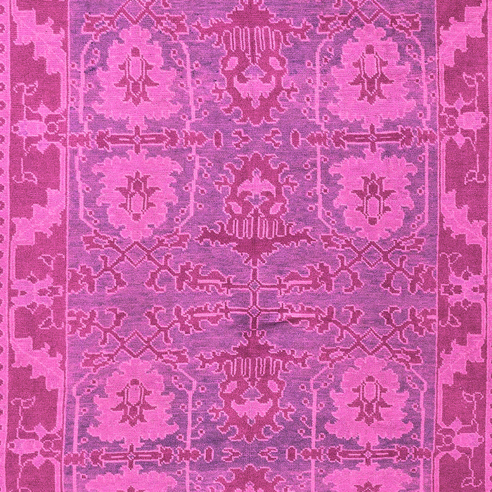 Machine Washable Oriental Pink Traditional Rug, wshabs1658pnk