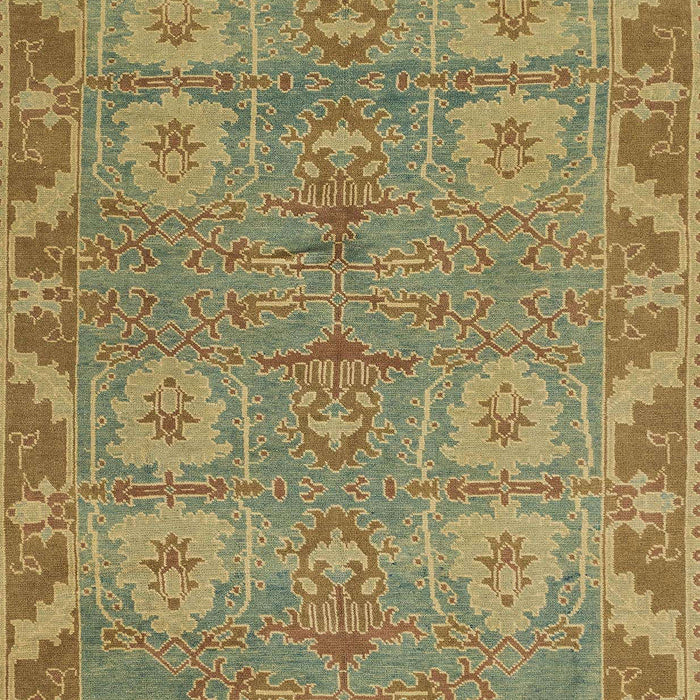 Machine Washable Abstract Brass Green Rug, wshabs1658