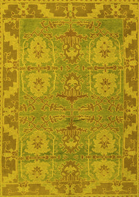 Oriental Yellow Traditional Rug, abs1658yw