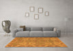 Machine Washable Oriental Orange Traditional Area Rugs in a Living Room, wshabs1658org